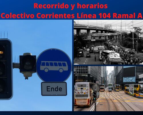Colectivo Corrientes Línea 104 Ramal A