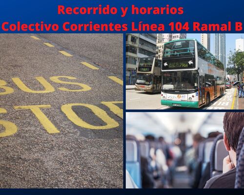 Colectivo Corrientes Línea 104 Ramal B