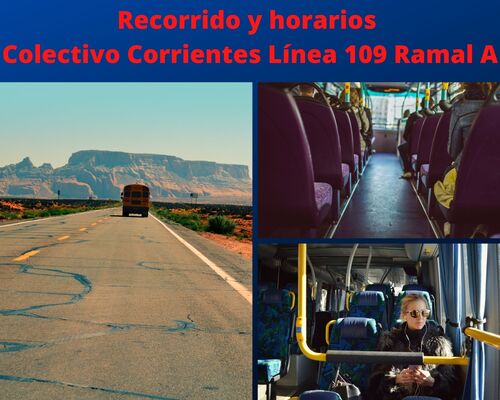 Colectivo Corrientes Línea 109 Ramal A