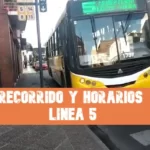 Colectivo Santa Fe Línea 5 Horarios y recorridos Línea 5