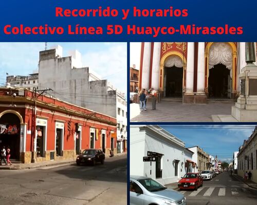 Colectivo Línea 5D Huayco-Mirasoles