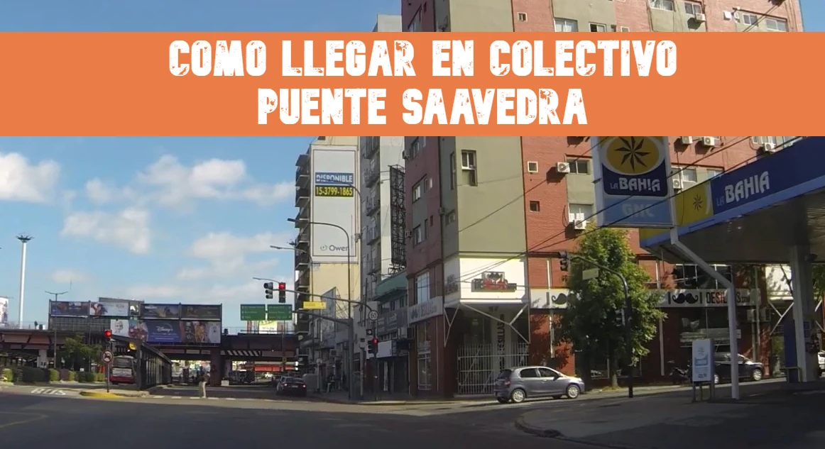 ¿Cómo llegar a Puente Saavedra en Colectivo? Como llegar a Puente Saavedra en Colectivo